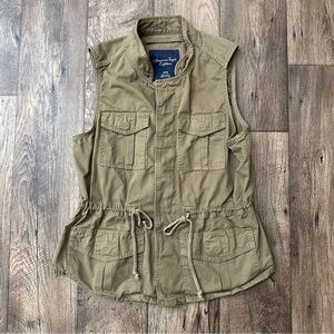 American Eagle Military Hiking Adventure Vest Best Women’s Size M Green